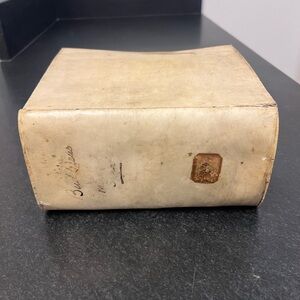 Antique Vellum Book 1727